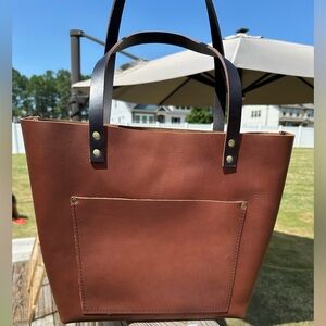 Portland Leather Goods large DURANGO tote NWOT